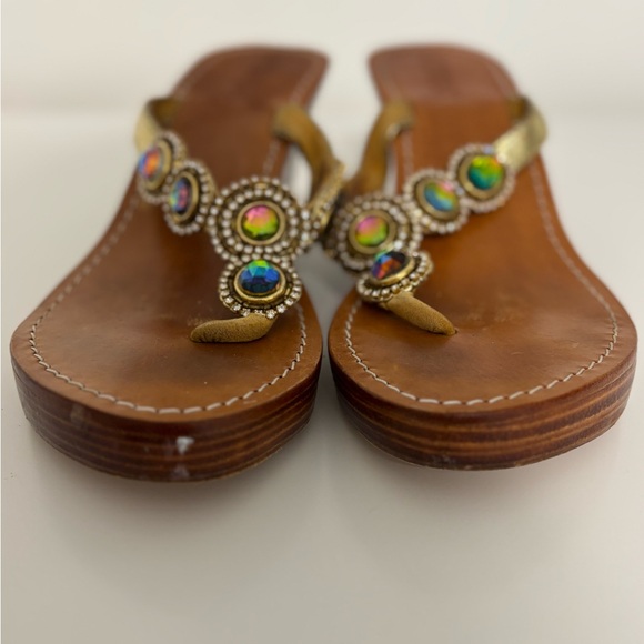 Mystique Sandals jeweled wedge platform - Picture 6 of 9